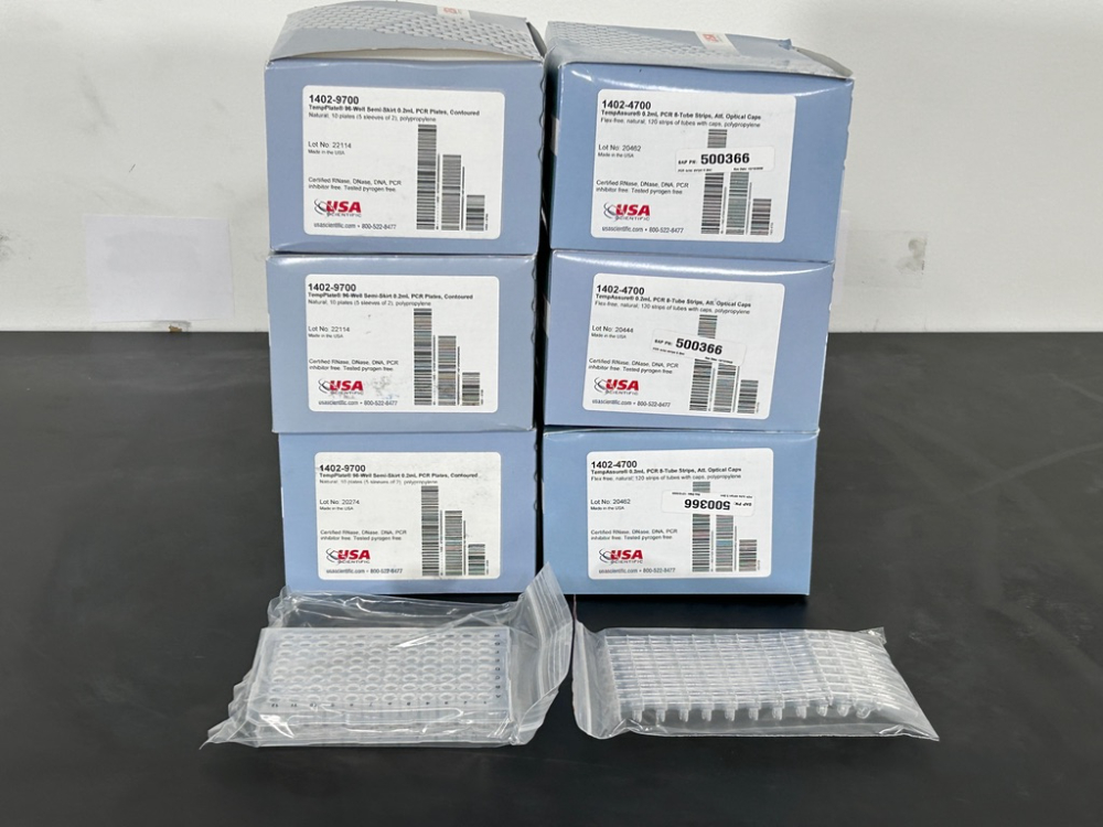 Image of Lot Of USA Scientific PCR Plates And Tube Strips